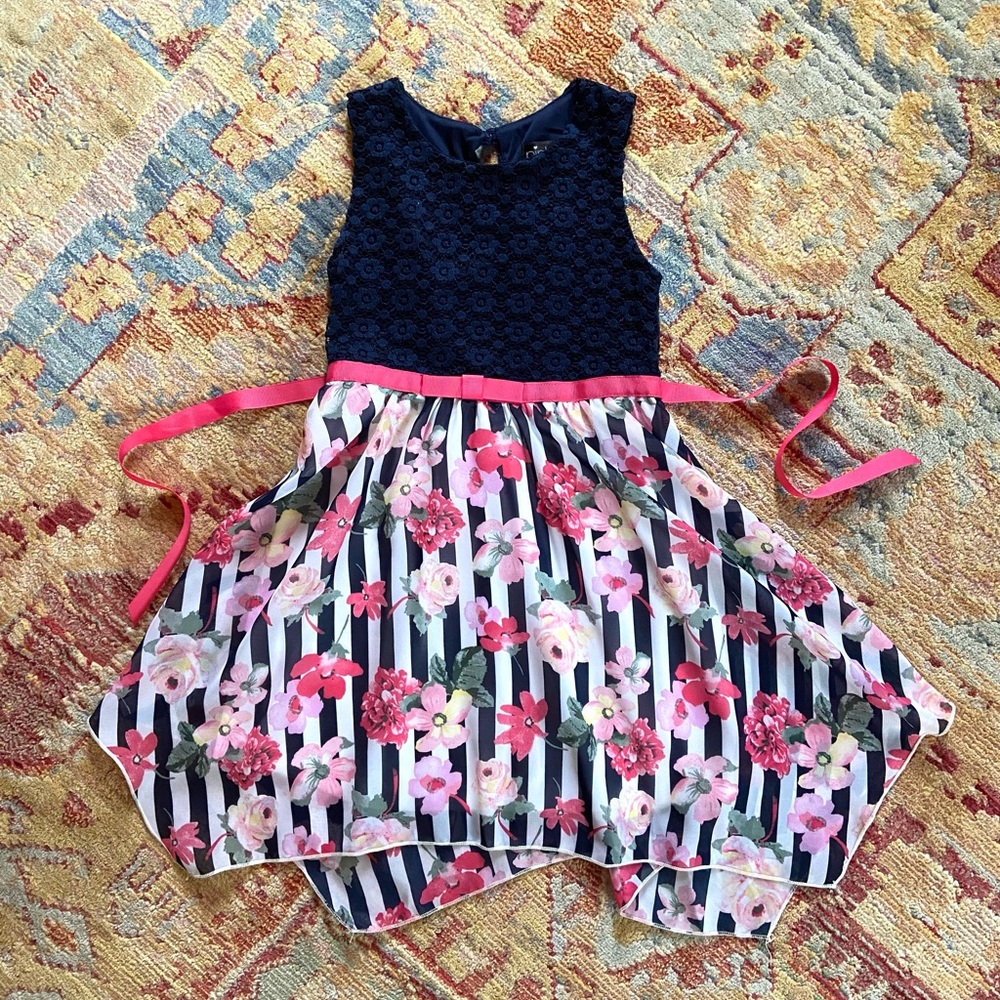 Pink & Violet Dress - Size XS 4/5